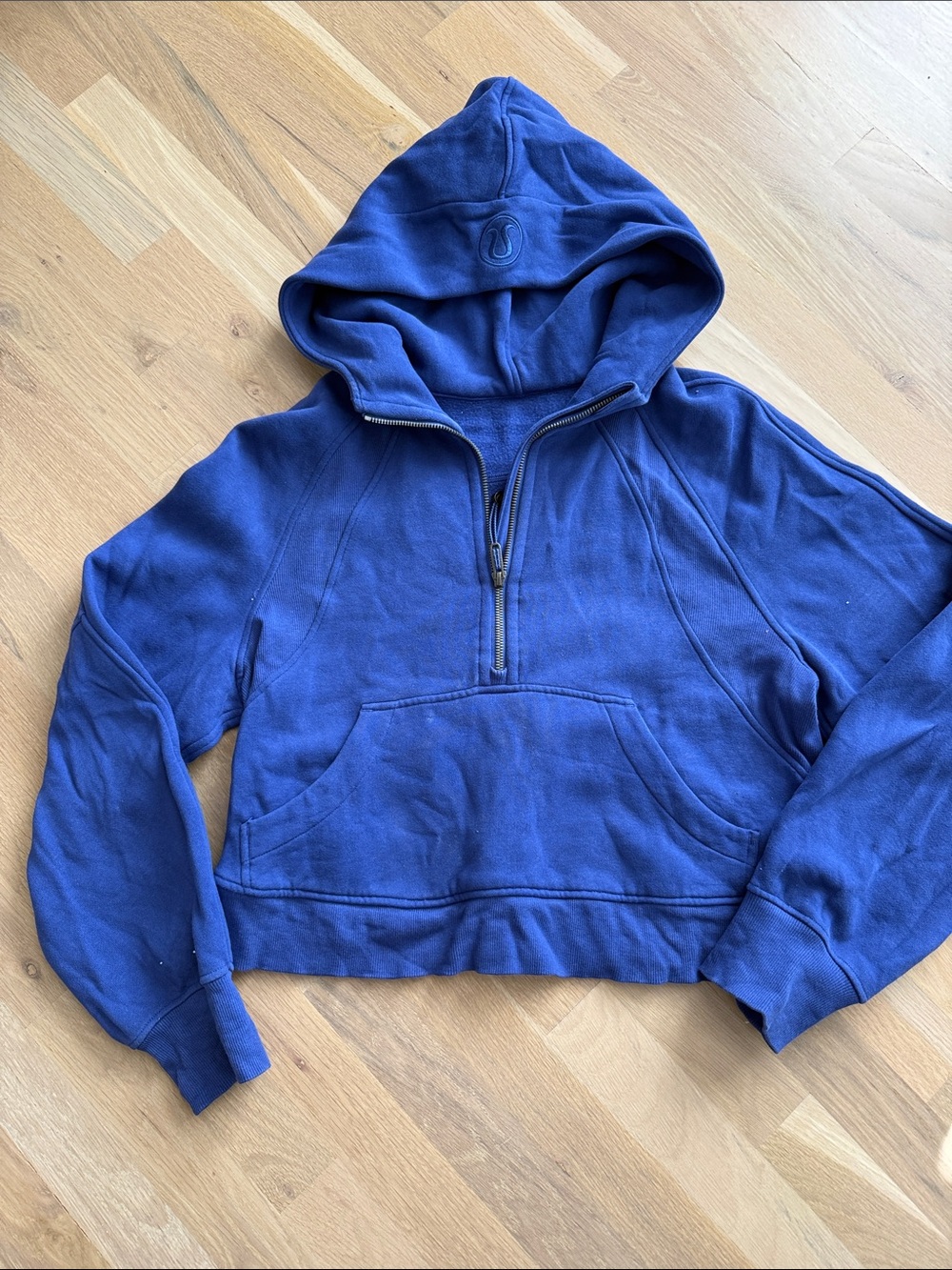 lululemon athletica Cobalt Blue Half-Zip Hoodie